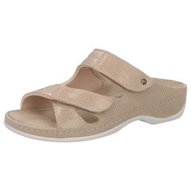   Berkemann tépőzáras papucs Janna fényes bőr/sztreccs bézs