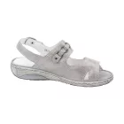 Waldlaufer kényelmi tépőzáras szandál Garda bőr szürke