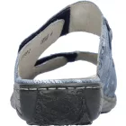 Waldlaufer kényelmi tépőzáras papucs Garda bőr mintás kék