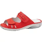 Waldlaufer kényelmi tépőzáras papucs Garda nubuk piros