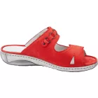 Waldlaufer kényelmi tépőzáras papucs Garda nubuk piros