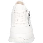 Waldlaufer kényelmi fűzős cipzáras cipő G-Jessy Vegán bőr fehér