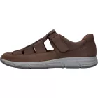 Waldlaufer kényelmi lyukacsos tépőzáras cipő Haslo bőr barna