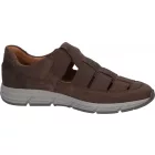 Waldlaufer kényelmi lyukacsos tépőzáras cipő Haslo bőr barna