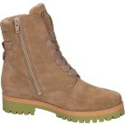 Waldlaufer kényelmi fűzős cipzáras bokacsizma Hanako velúr bézs