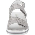 Waldlaufer kényelmi tépőzáras szandál Hakura nubuk mintás szürke