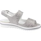 Waldlaufer kényelmi tépőzáras szandál Hakura nubuk mintás szürke