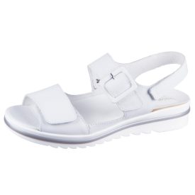   Waldlaufer kényelmi tépőzáras szandál Hakura bőr fehér