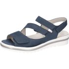 Waldlaufer kényelmi tépőzáras szandál Hakura nubuk farmerkék