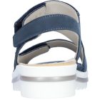 Waldlaufer kényelmi tépőzáras szandál Hakura nubuk farmerkék