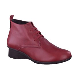   Mobils by Mephisto fűzős magastalpú bokacsizma Gabriela bőr bordó