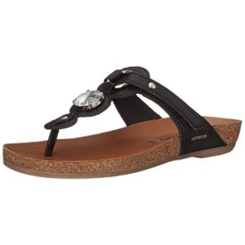 Mephisto lábujjközös papucs Violeta bőr fekete