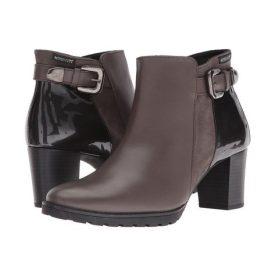   Mephisto cipzáras magassarkú bokacsizma Jaimie bőr/ lakkbőr sötétszürke