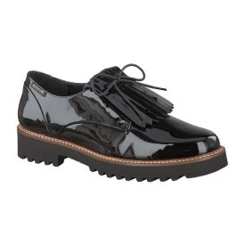 Mephisto fűzős félcipő Sabella lakkbőr fekete