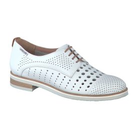 Mephisto fűzős lyukacsos félcipő Pearl bőr fehér