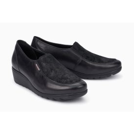   Mobils by Mephisto belebújós magastalpú félcipő Bertrane Silk bőr fekete