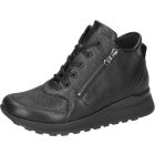 Waldlaufer Ortho Tritt fűzős cipzáras bokacsizma Hiroko bőr/sztreccs fekete