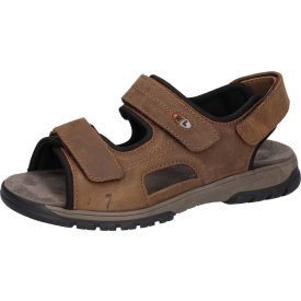 Waldlaufer kényelmi tépőzáras szandál Harald bőr barna
