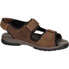 Waldlaufer kényelmi tépőzáras szandál Harald bőr barna