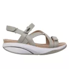 MBT tépőzáras szandál Kiburi bőr szürke/drapp