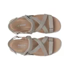 MBT tépőzáras szandál Kiburi bőr szürke/drapp