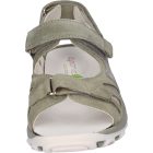 Waldlaufer dynamic gördülő talpú tépőzáras szandál Hanni velúr/fényes bőr zöld drapp