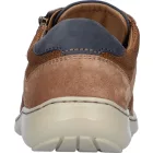 Waldlaufer kényelmi fűzős cipzáras cipő Herwig velúr/textil barna kék