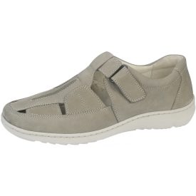   Waldlaufer kényelmi lyukacsos tépőzáras cipő Herwig nubuk bézs