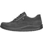 Waldlaufer dynamic gürdülő talpú fűzős cipzáras cipő Helgo nubuk fekete