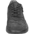 Waldlaufer dynamic gürdülő talpú fűzős cipzáras cipő Helgo nubuk fekete