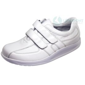   Waldlaufer dynamic gördülő talpú tépőzáras cipő Helgo bőr fehér