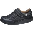 Waldlaufer dynamic gördülő talpú tépőzáras cipő Helgo nubuk fekete