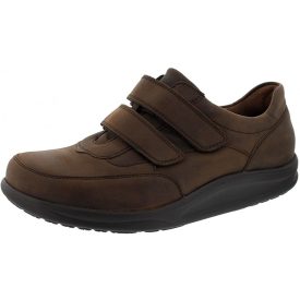  Waldlaufer dynamic gördülő talpú tépőzáras cipő Helgo bőr barna