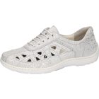 Waldlaufer kényelmi lyukacsos fűzős cipő Henni bőr fehér ezüst