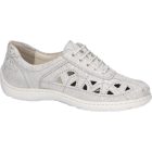 Waldlaufer kényelmi lyukacsos fűzős cipő Henni bőr fehér ezüst