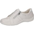 Waldlaufer kényelmi fűzős cipzáras cipő Henni bőr drapp fehér