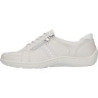 Waldlaufer kényelmi fűzős cipzáras cipő Henni bőr drapp fehér