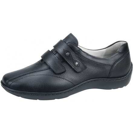 Waldlaufer kényelmi tépőzáras cipő Henni bőr fekete