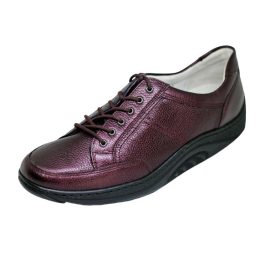   Waldlaufer dynamic gördülő talpú fűzős cipő Helli bőr bordó