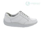 Waldlaufer dynamic gördülő talpú fűzős cipő Helli bőr fehér ezüst