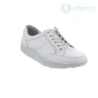 Waldlaufer dynamic gördülő talpú fűzős cipő Helli bőr fehér ezüst