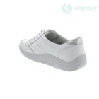 Waldlaufer dynamic gördülő talpú fűzős cipő Helli bőr fehér ezüst