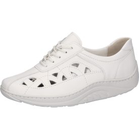   Waldlaufer dynamic gördülő talpú lyukacsos fűzős cipő Helli bőr fehér