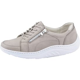   Waldlaufer dynamic gördülő talpú fűzős cipzáras cipő Helli nubuk bézs