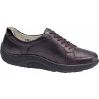 Waldlaufer dynamic gördülő talpú fűzős cipzáras cipő Helli fényes bőr bordó