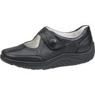 Waldlaufer dynamic gördülő talpú tépőzáras balerina Helli bőr fekete