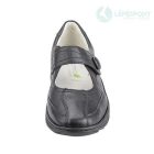 Waldlaufer dynamic gördülő talpú tépőzáras balerina Helli bőr fekete