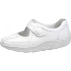 Waldlaufer dynamic gördülő talpú tépőzáras balerina Helli bőr fehér