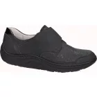 Waldlaufer dynamic Ortho Tritt gördülő talpú tépőzáras cipő Helli nubuk/sztreccs fekete