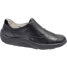 Waldlaufer dynamic Ortho Tritt gördülő talpú tépőzáras cipő Helli bőr/sztreccs fekete